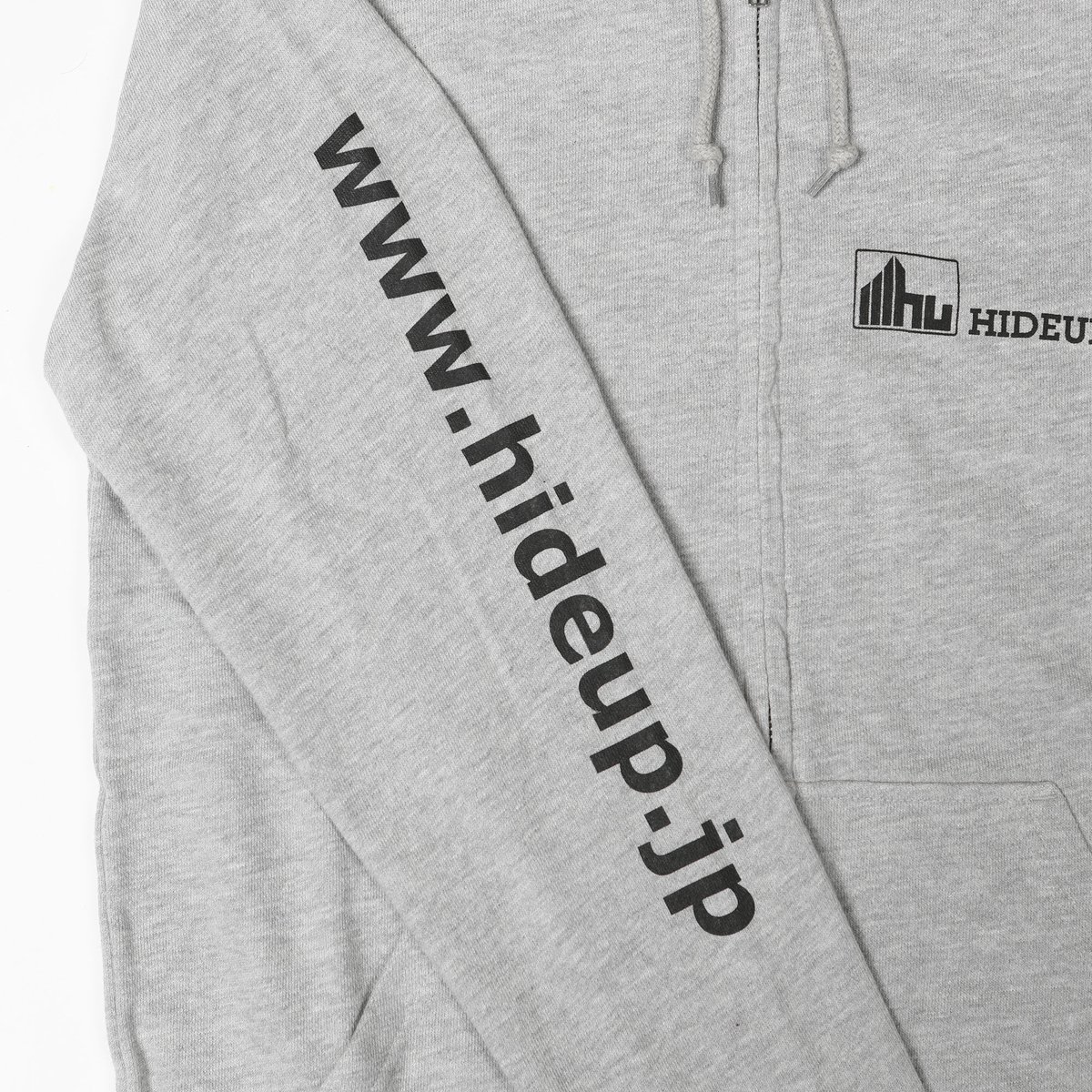 HIDEUPジップアップパーカー グレー | HIDEUP ONLINE STORE