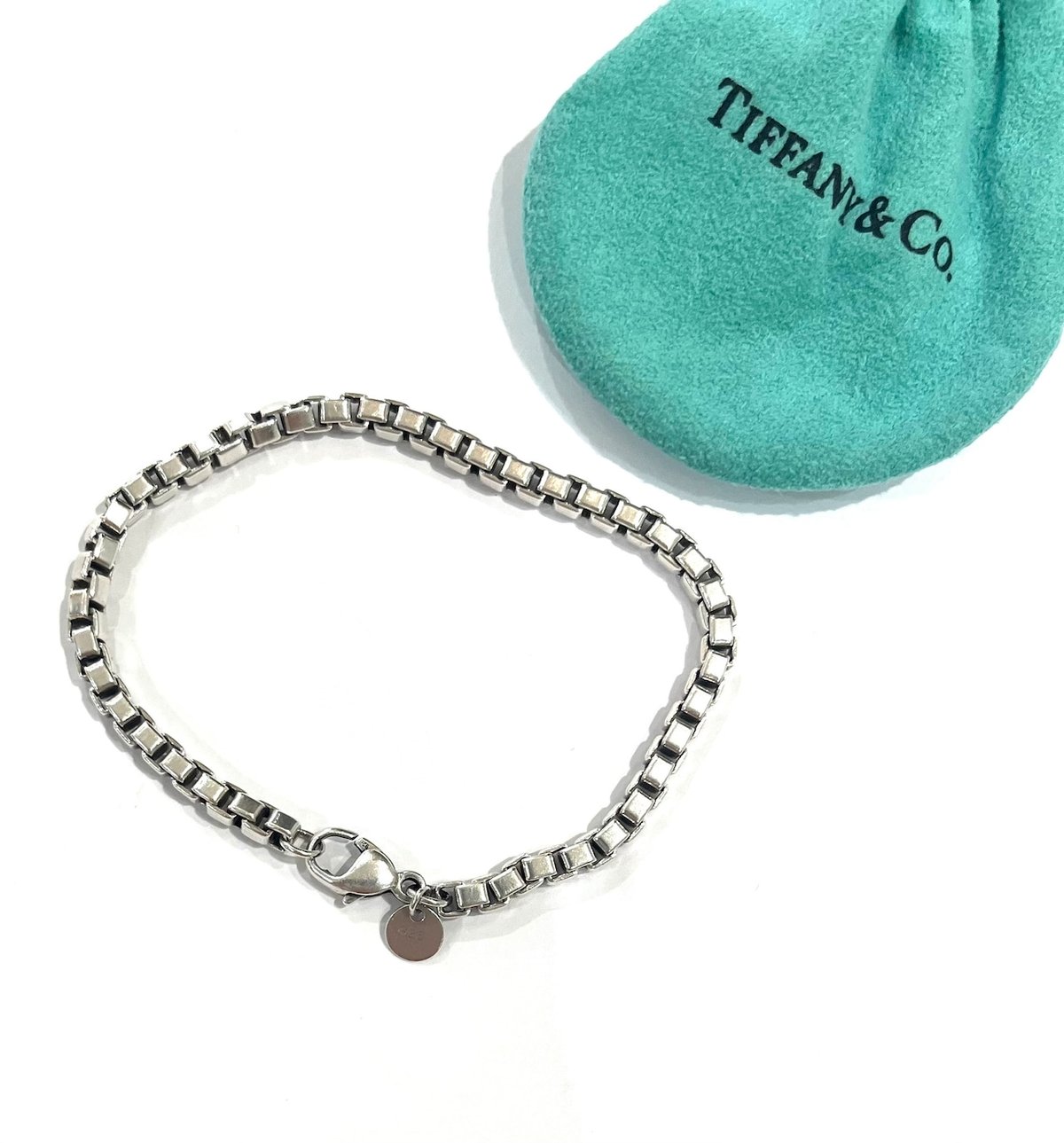 1788【TIFFANY & Co.】ヴィンテージ シルバー925 ベネチアンリンク