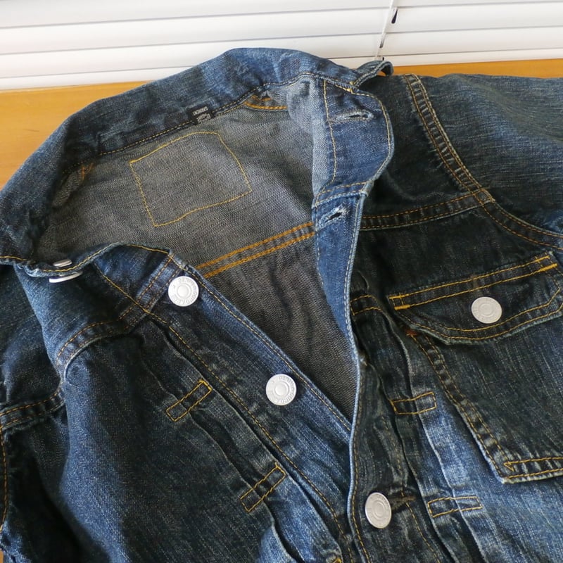 DENIM DUNGAREE/ 8ozデニムジャケット ネイビー | LITTLE FIELD