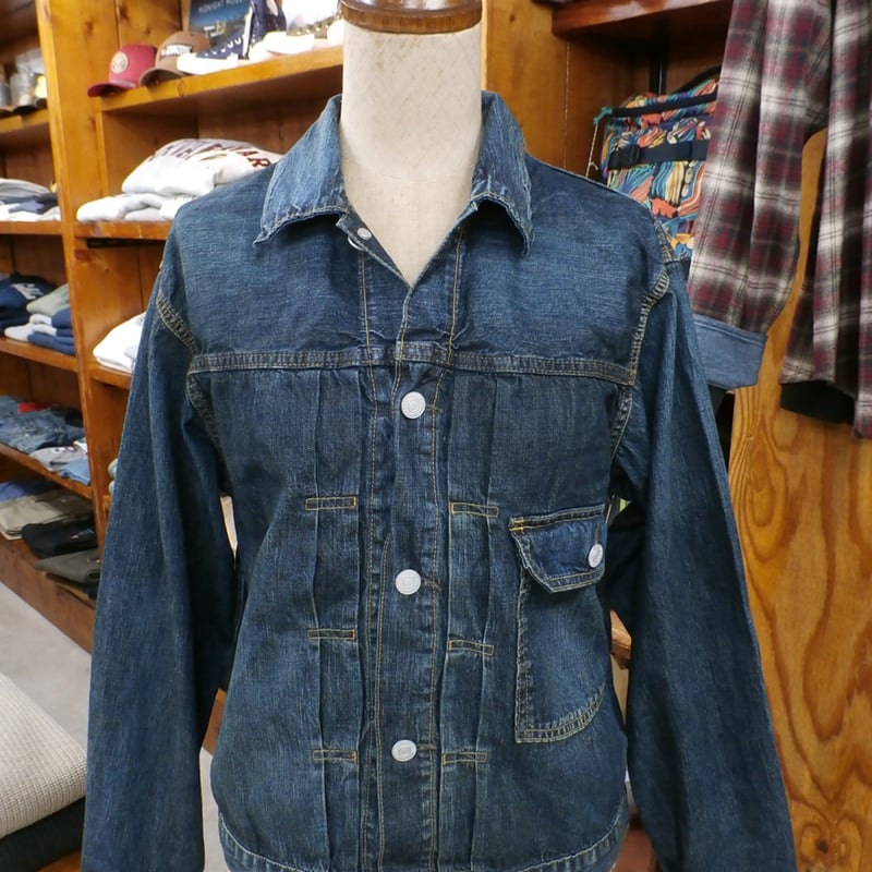 DENIM DUNGAREE/ 8ozデニムジャケット ネイビー | LITTLE FIELD