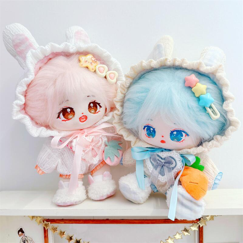 ぬい服】ぬいぐるみ用うさ耳着ぐるみ・ うさ耳シューズ・バッグセット