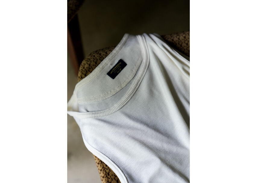 MAATEE&SONS Ex. WASHABLE SILK RIB TANK TOP | Mu