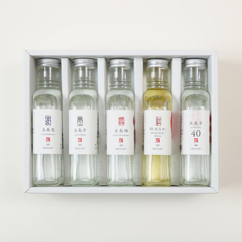 焼酎5本セット】180mlアソートセット5A（化粧箱付き）／五島列島酒造