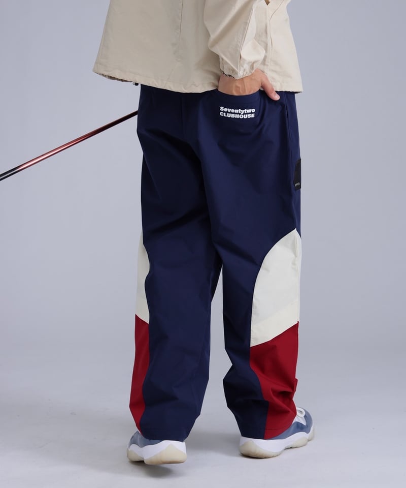 ANTIQUAGOLF×STCH】Color block pants-navy | 【公式】