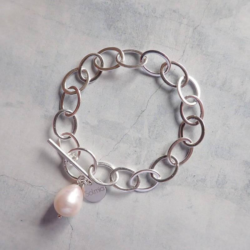 Silver925 Chain Bracelet（sv925刻印入） B12 | Solmia
