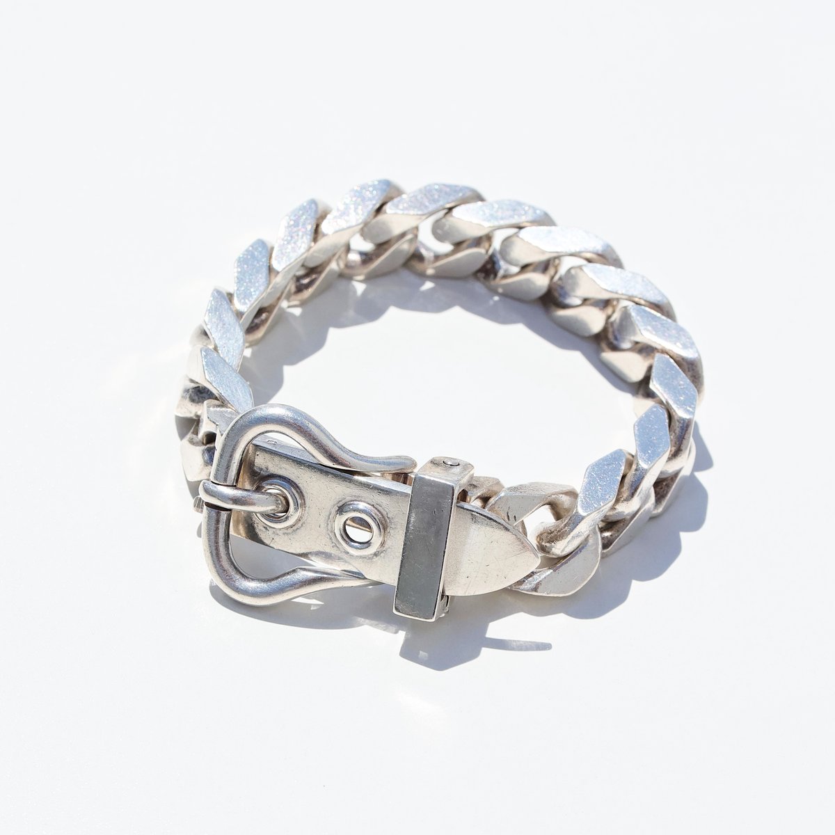 SOLD】Vintage HERMES Boucle Sellier Bracelet GM