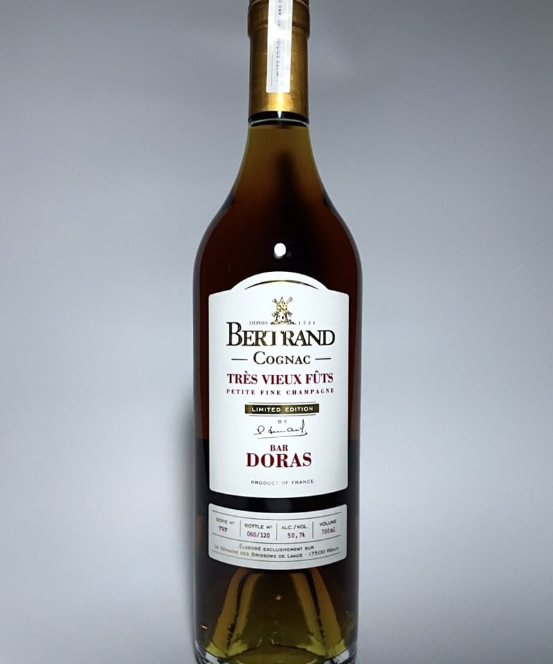 Cognac BERTRAND « Très Vieux Fûts pour »BAR DOR