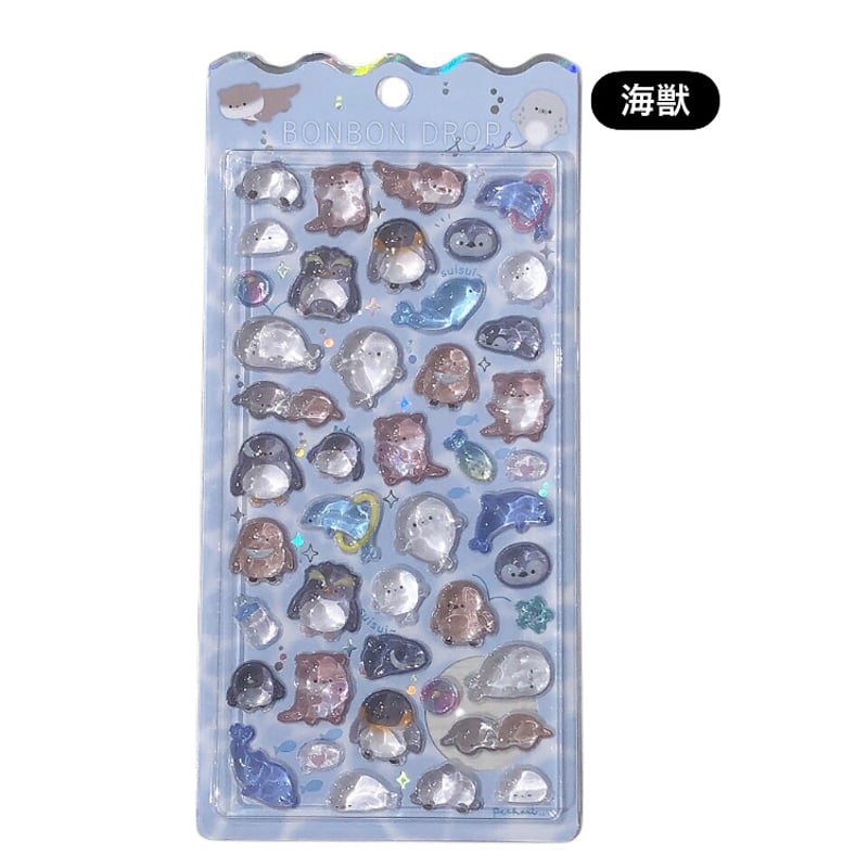 ボンボンドロップシール (各種類1枚まで） | AQUAS Gift Shop / onl
