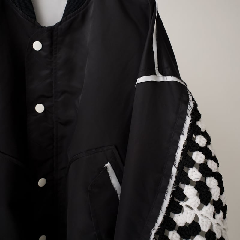 DISCOVERED KNIT SLEEVE MA-1【HIROKI】 DISCOVERED（ディスカバード）の「DISCOVERED KNIT SLEEVE MA-1