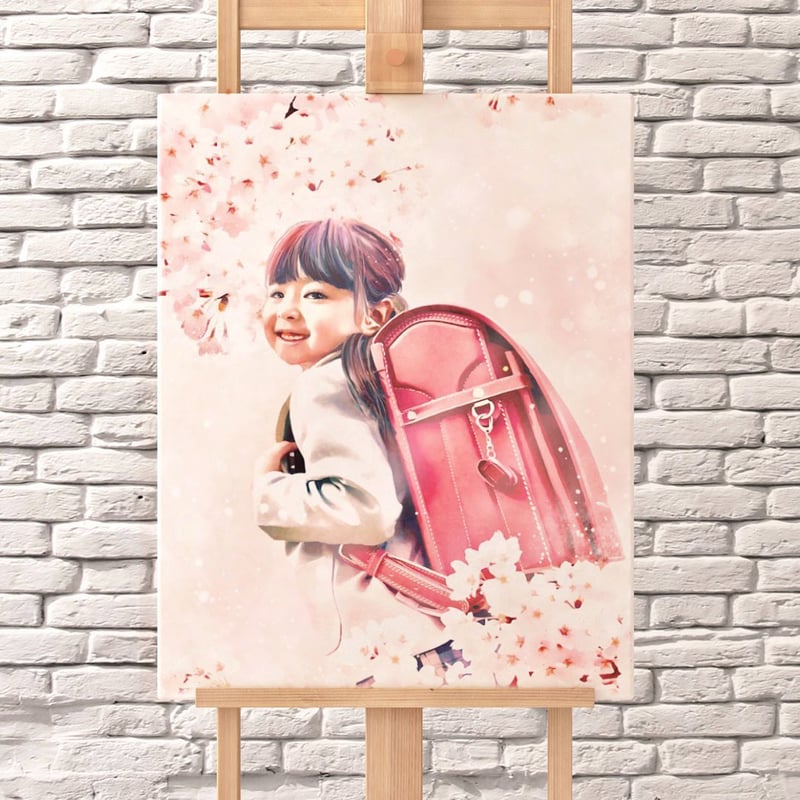 似顔絵＊オーダーメイド✳︎キャンバスF6サイズ | ふくろうCreate