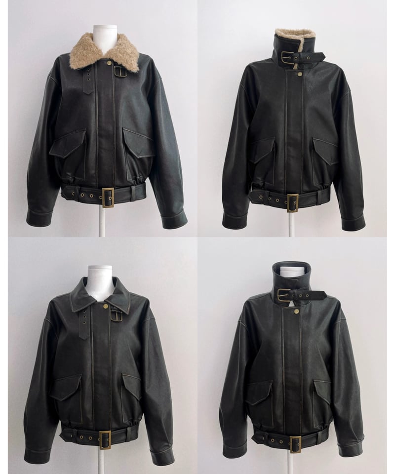 数量限定再入荷】Nalm. vintage leather jacket / dark br