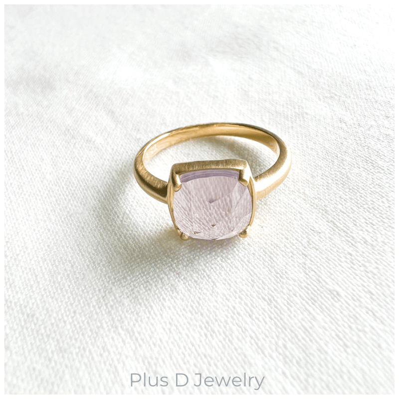 FD-046 SV925 ラベンダーアメジスト/クォーツ リング | Plus D Jewelry