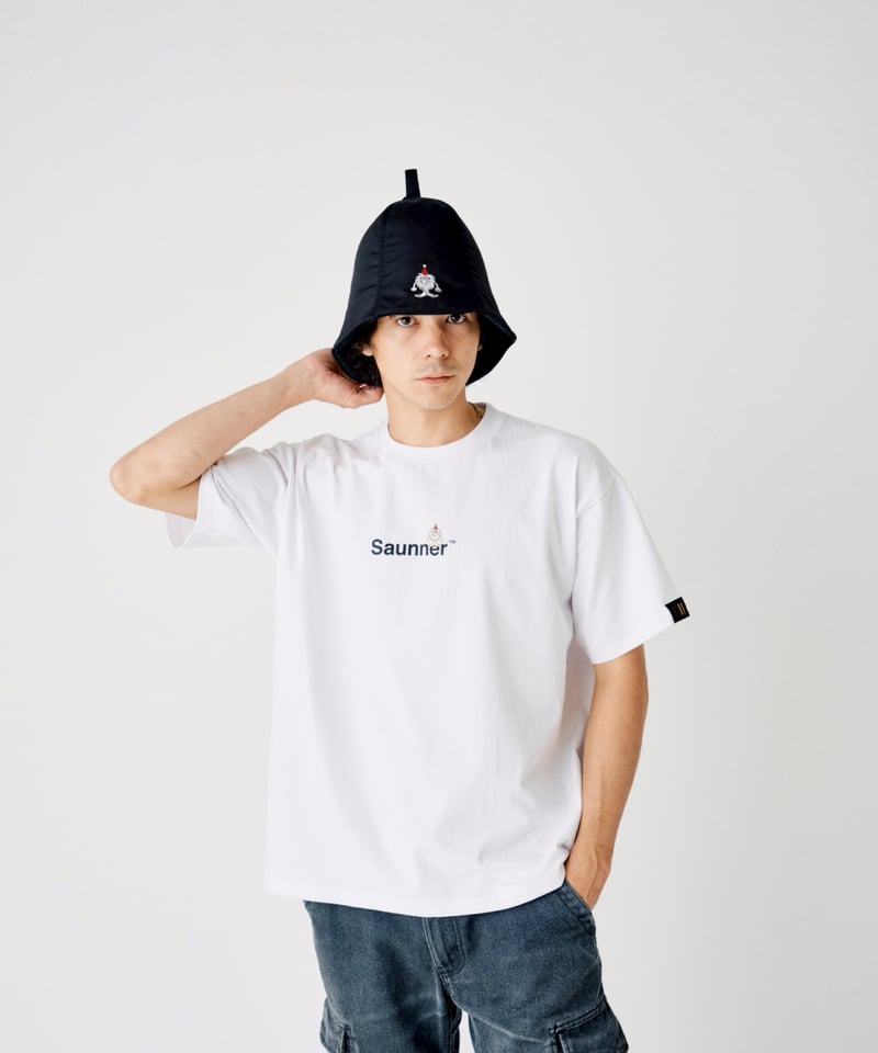 SaunnerロゴTシャツホワイト（TTNEコラボ） | SeaSaunaShack STORE