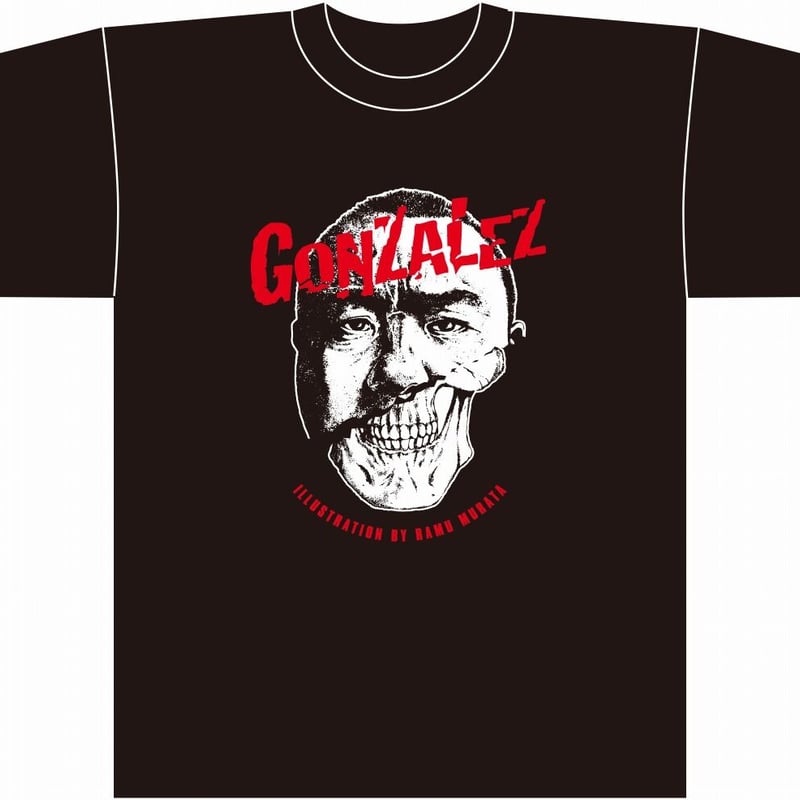 ゴンザレス顎スカルTシャツ黒 | マルヤマ販売所