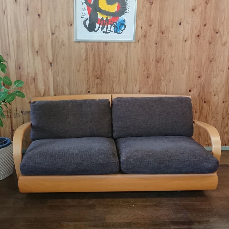 イタリア製 ＜アルフレックス＞二人掛けソファ₌未修復・現品