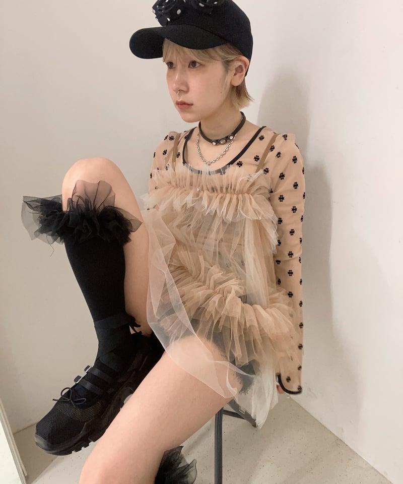 VIVIANO × JURK / Tulle Cami Top | JURK shop tokyo