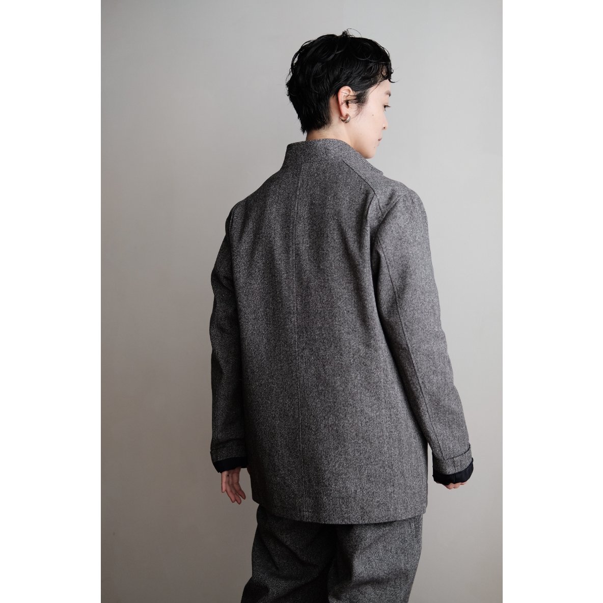 Fendart / Jacket(White×Black Navy) | PARK