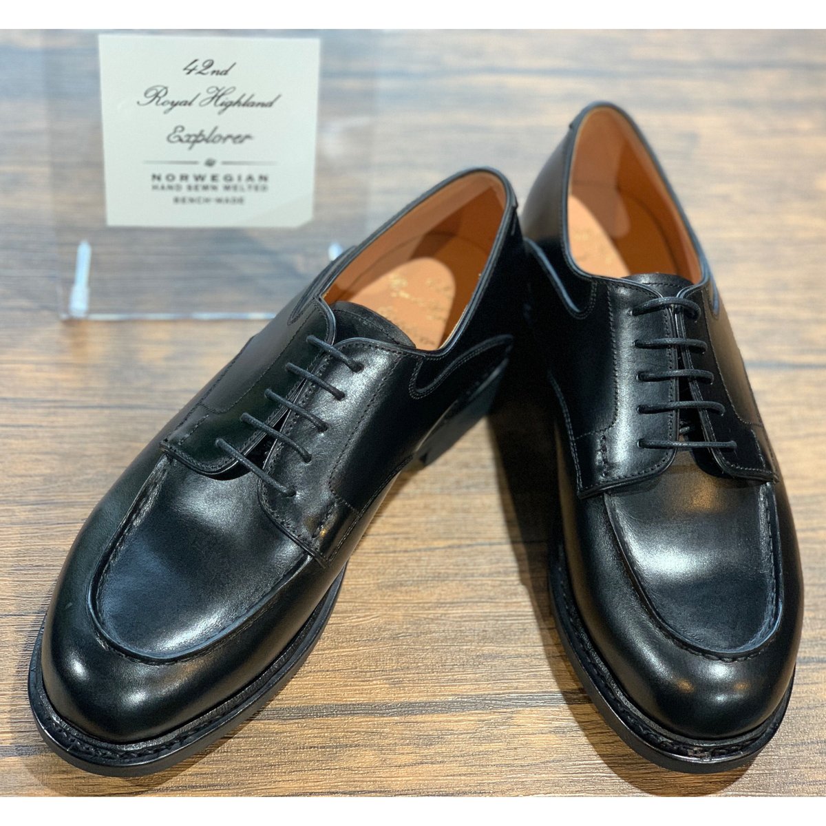 42ND ROYAL HIGHLAND エクスプローラー Uチップ ブラック | LEATH