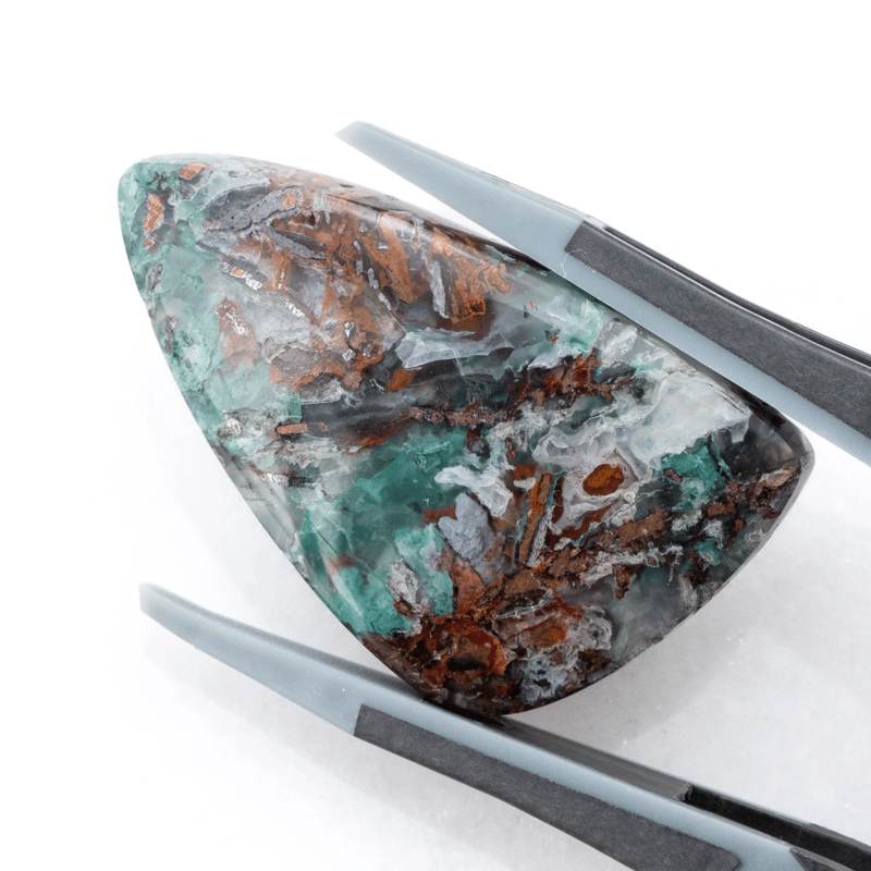 鮮やかインクルージョン】コッパークリソコラインカルセドニー 28.7ct