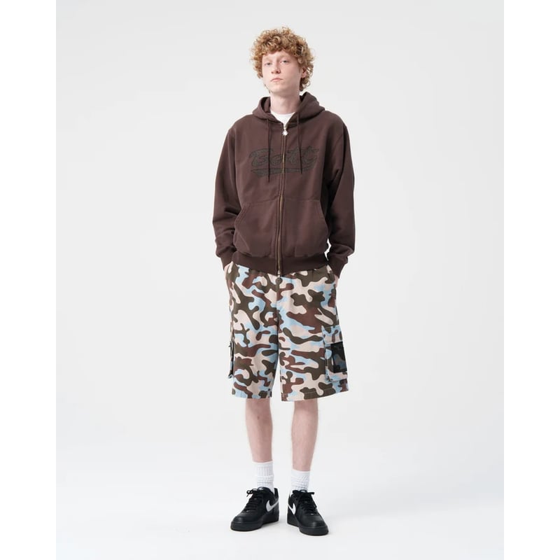BoTT / WASHED SCRIPT LOGO ZIP HOODIE / WASHED B