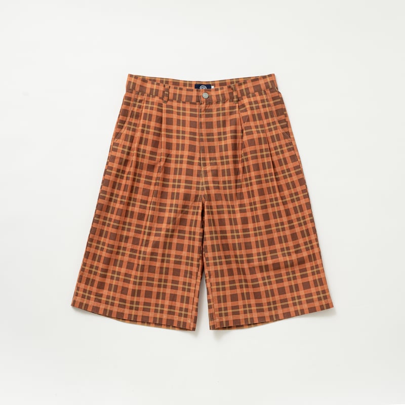 SOL soonerorlater / CHECKED BAGGY SHORTS / BROW