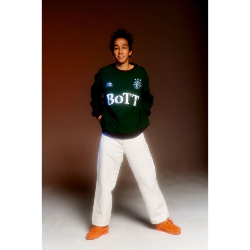 BoTT x UMBRO / CREW NECK / GREEN | Sophomore