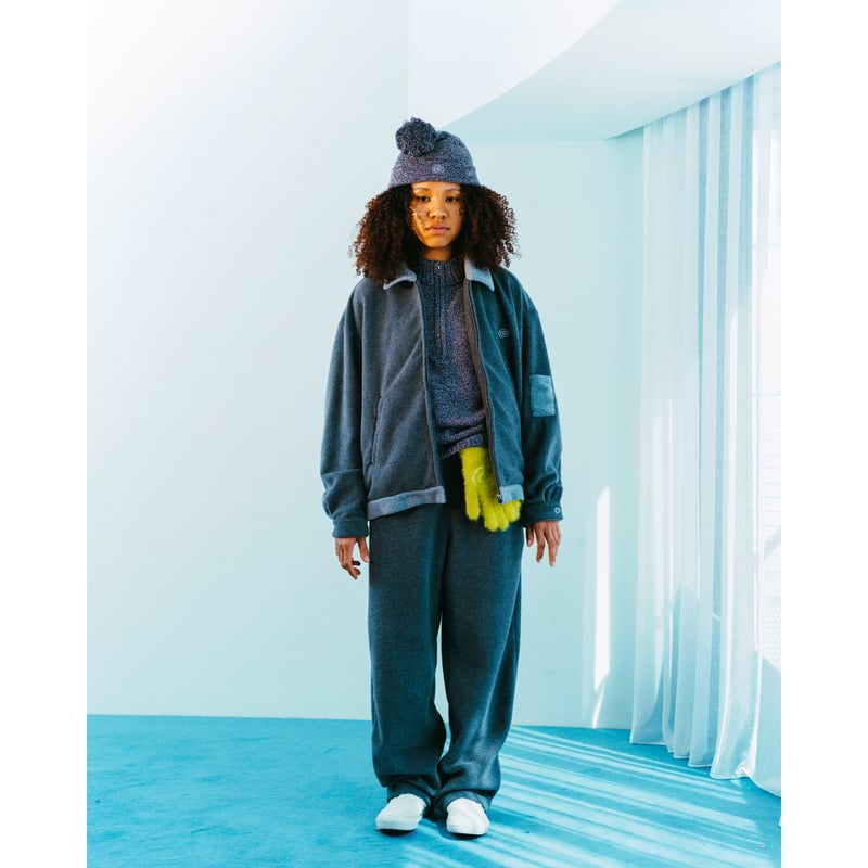 SOL soonerorlater / HALFZIP KNIT SWEATER / GRAY