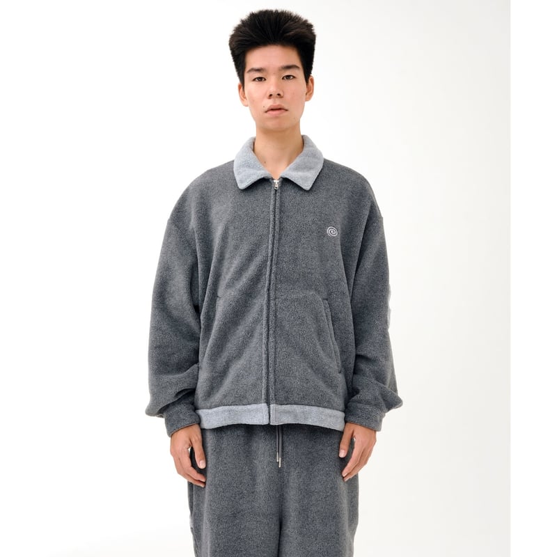 SOL soonerorlater / FLEECE WORK JACKET / NAVY |