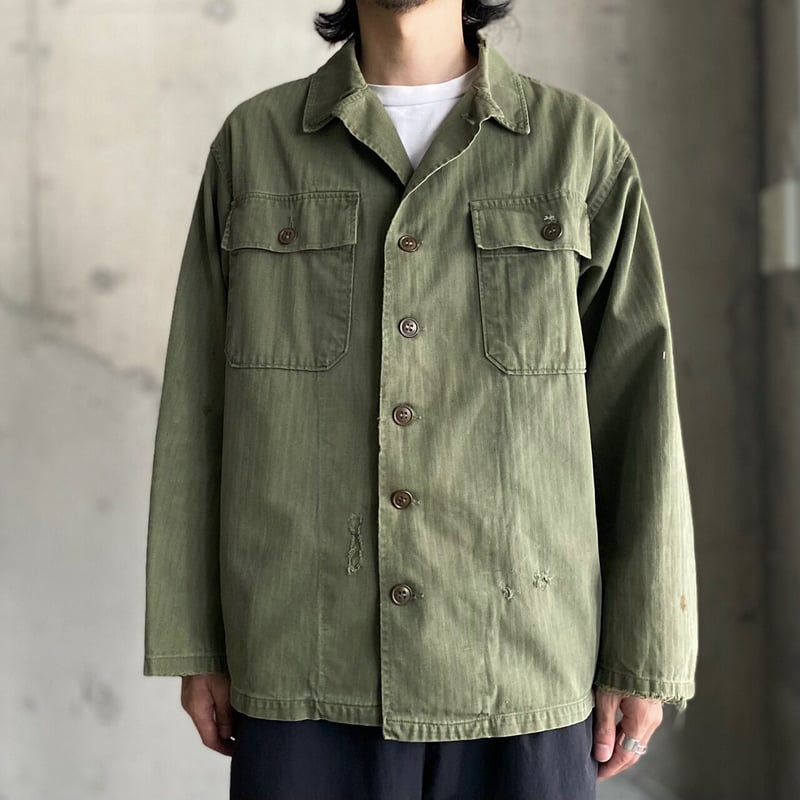 1940's-1950's U.S.ARMY M-47 HBT utility shirt |