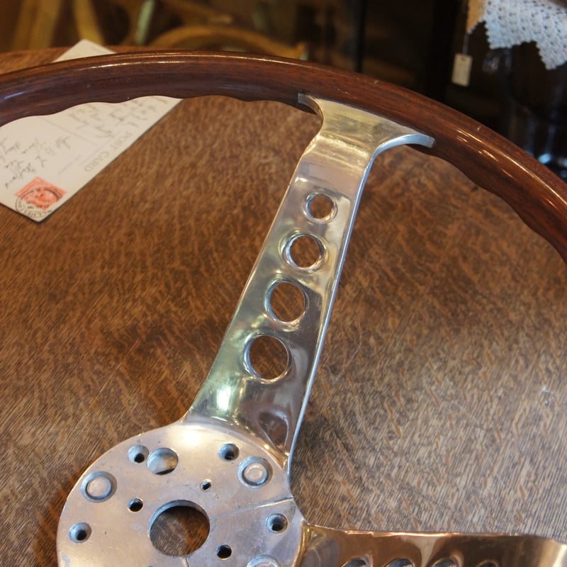 Les Leston 木製ステアリング DIY再塗装 ビンテージ Les Leston 木製