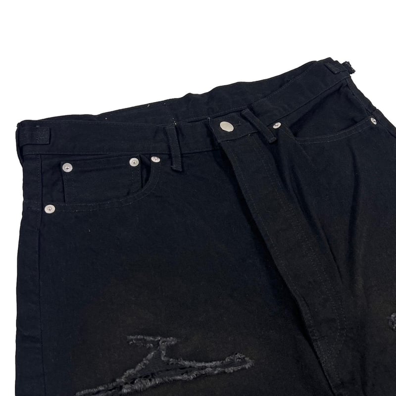 greatLAnd ORIGINAL LOGAN BLACK DENIM PANT DESTR