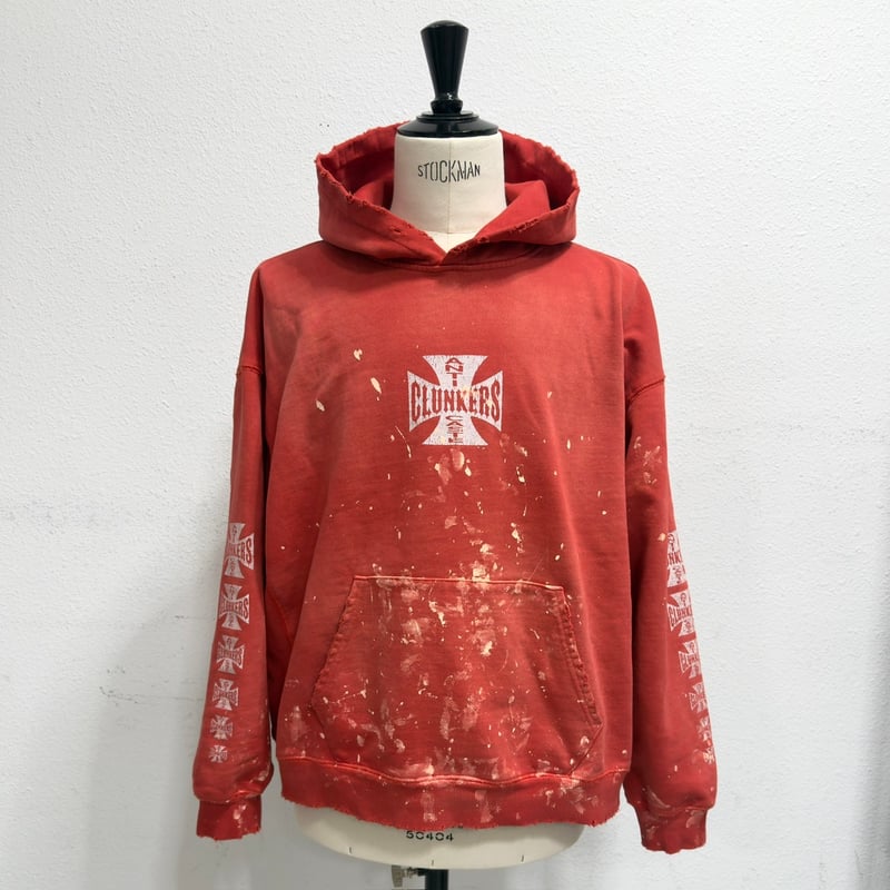 greatLAnd ORIGINAL CLUNKERS HOODIE RED PAINTED