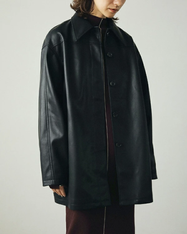 ànuke アンヌーク anuke Ecoleather Over Jacket エコレザーオ