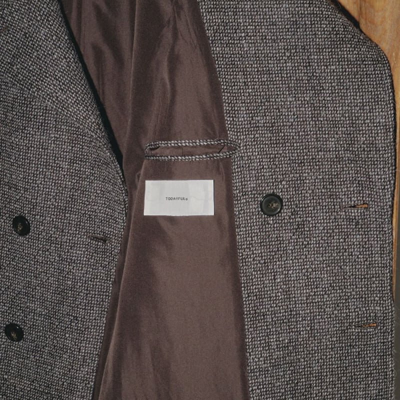 TODAYFUL トゥデイフル / Doublecollar Tweed Coat ダブルカラ