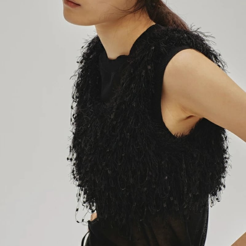 TODAYFUL トゥデイフル Fringe Knit Bustier フリンジニットビスチェ