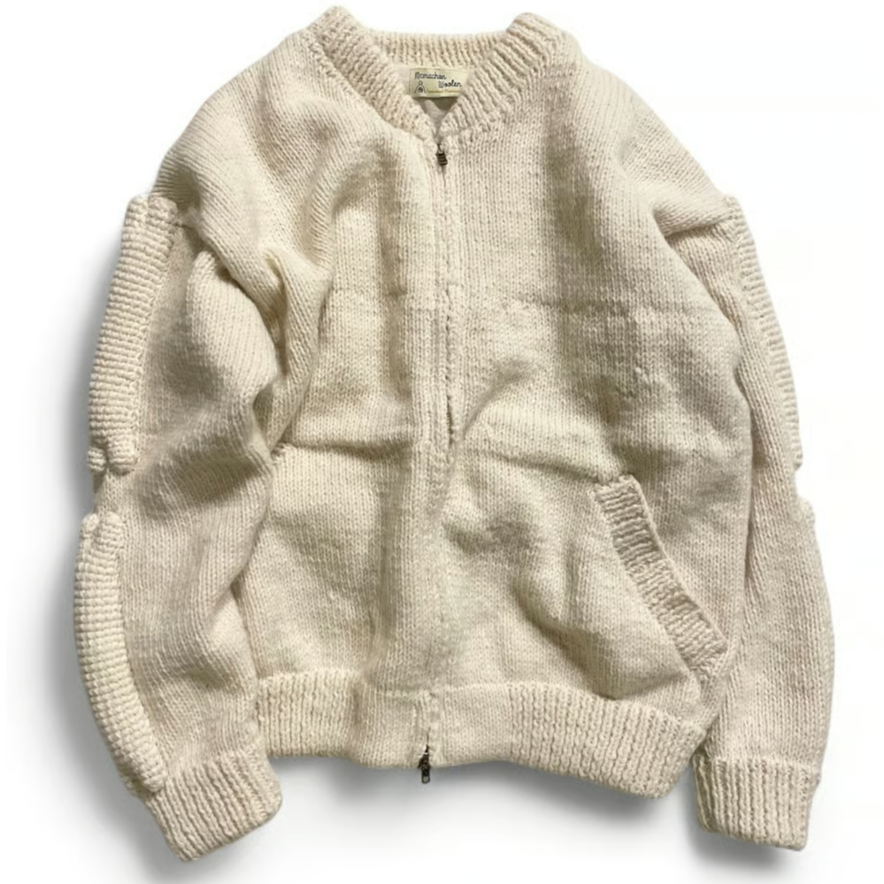 MacMahon Knitting Mills / Knit MA-1 3D BONE | F