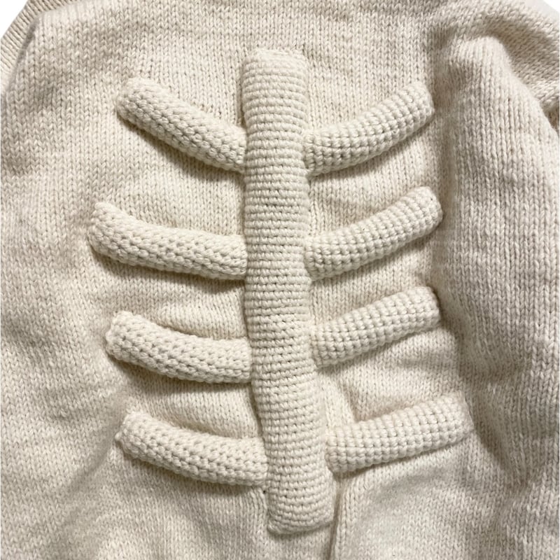 MacMahon Knitting Mills / Knit MA-1 3D BONE | F