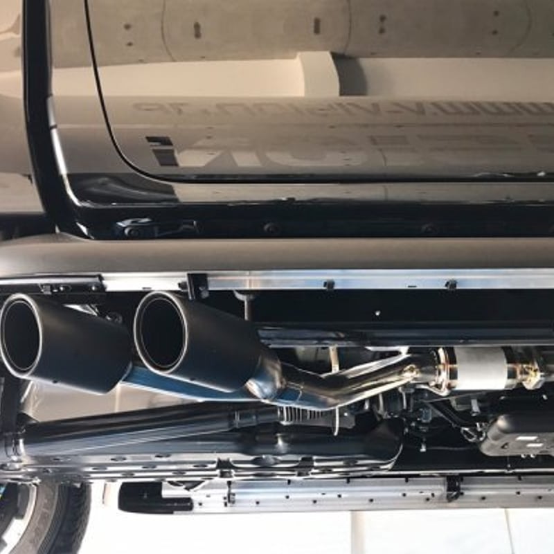 ハイラックス(GUN125) 右片側2本出しサイドマフラー（テール：オーバル