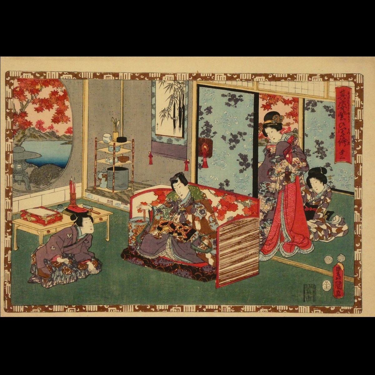 三代歌川豊国 其姿紫の写絵 五十一/UTAGAWA TOYOKUNIⅢ | ギャラリー奏美庵