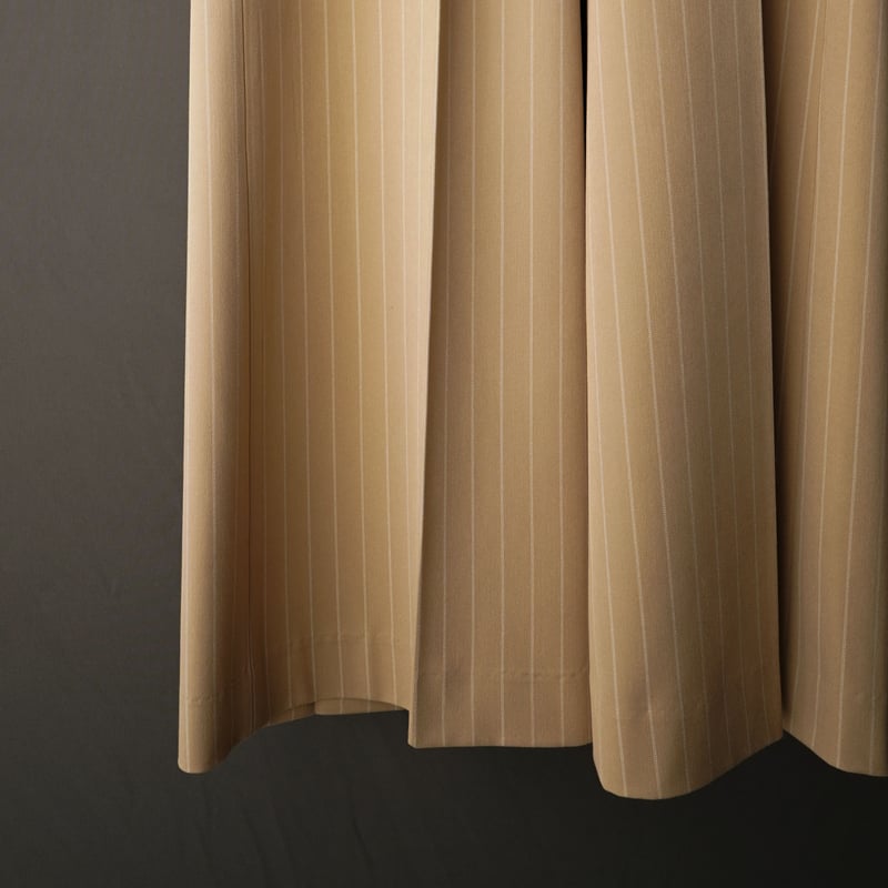 STRIPE FLARE SLACKS【BEIGE】 | SHIKITARI