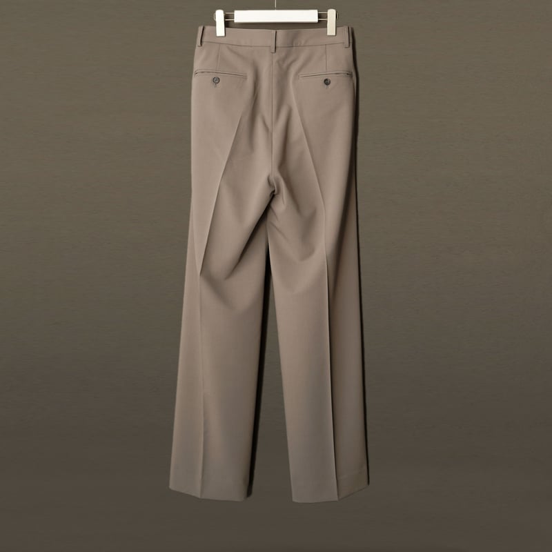 MIX TUCK DESIGN WIDE SLACKS【GRAY】 | SHIKITARI