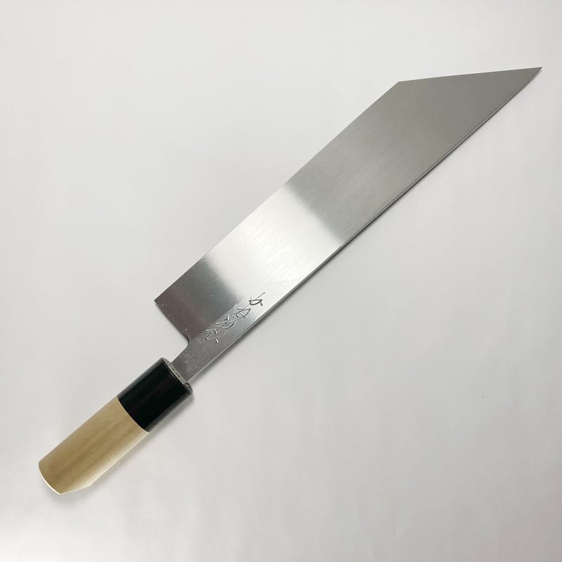 鰻裂き包丁 青鋼 霞 水牛柄 8寸（240mm） | 刃物の老舗 本家かね惣