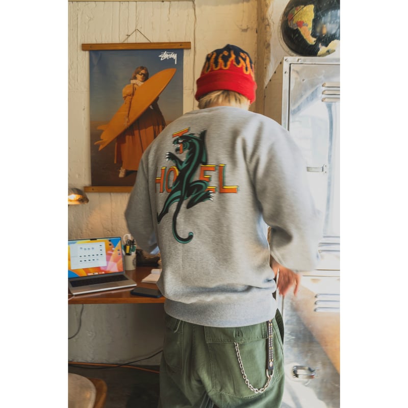 TSY × HOTEL】BLACK PANTHER SWEAT / GRAY | HOTEL