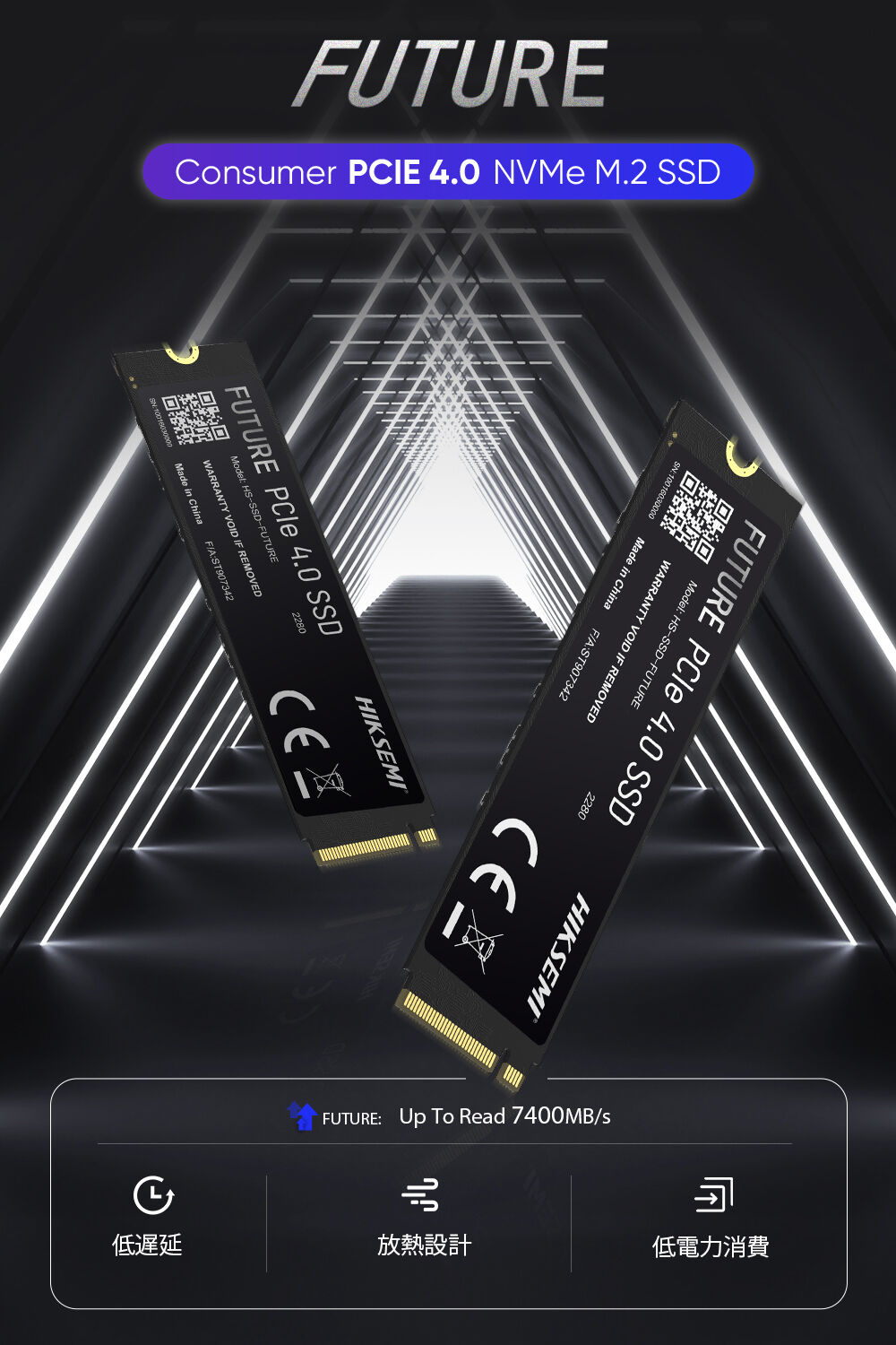HIKSEMI(ハイクセミ) FUTURE 内蔵SSD NVMe PCIe Gen 4×4 P