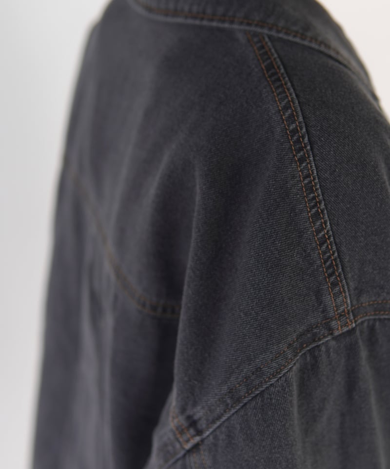 tailored denim jacket｜ブラック | MI AND MOU