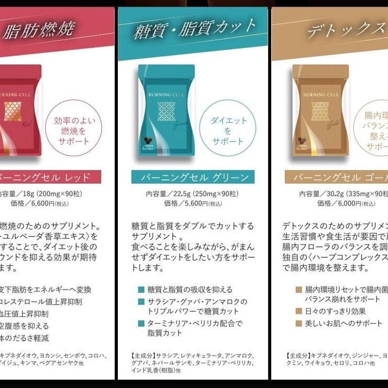 糖質・脂質カット】BURNING CELL グリーン〈バーニングセル