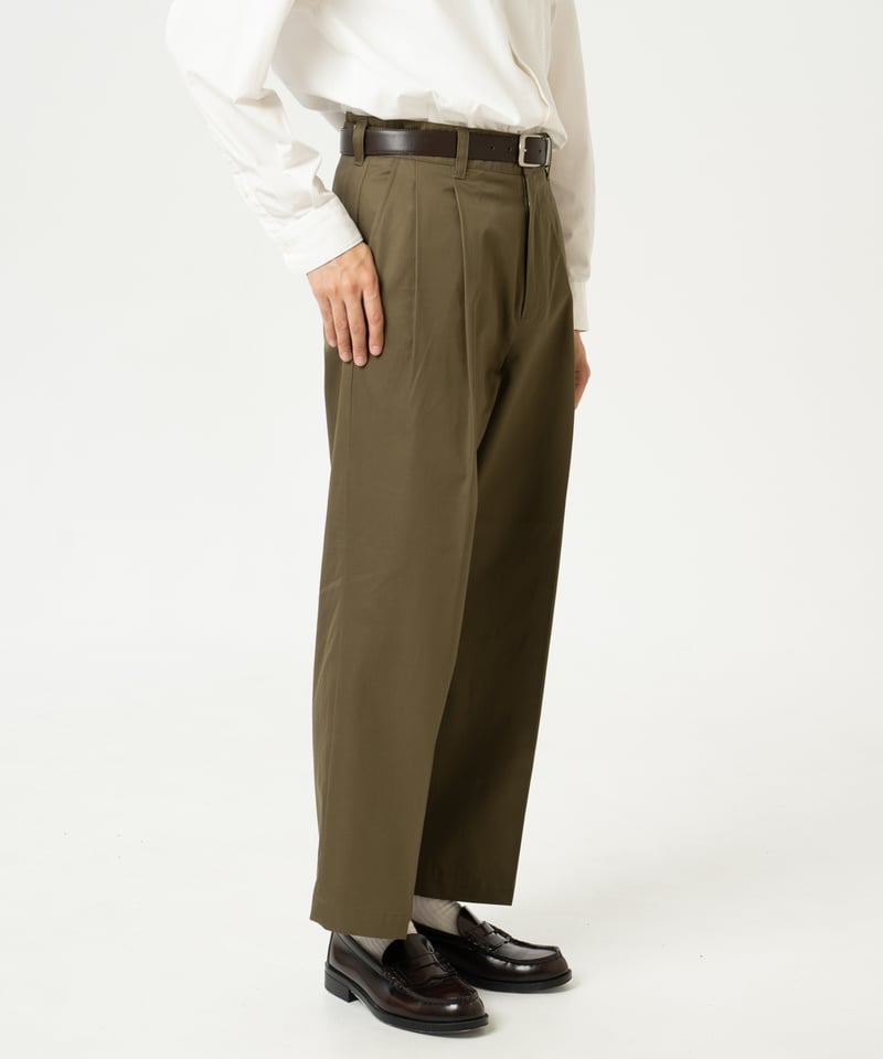 2026SS 先行予約】#-24 Ventile gabardine 2tuck strai