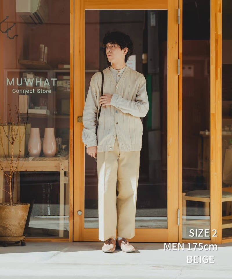 2026SS 先行予約】#-24 Ventile gabardine 2tuck strai