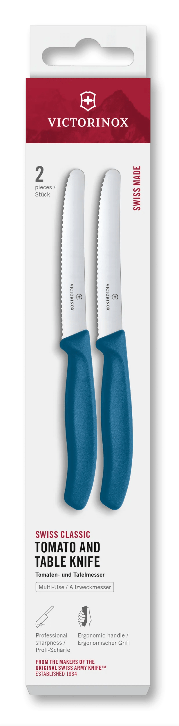 Victorinox Swiss Classic Tomato and Table Knife Set, 2 Pieces, 4