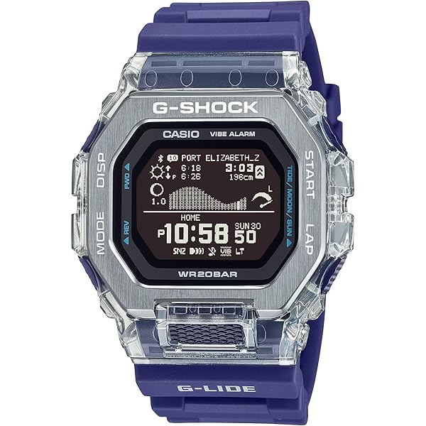 Casio G-Shock G-Lide Ocean Blue Digital Surf Watch GBX-100-2A